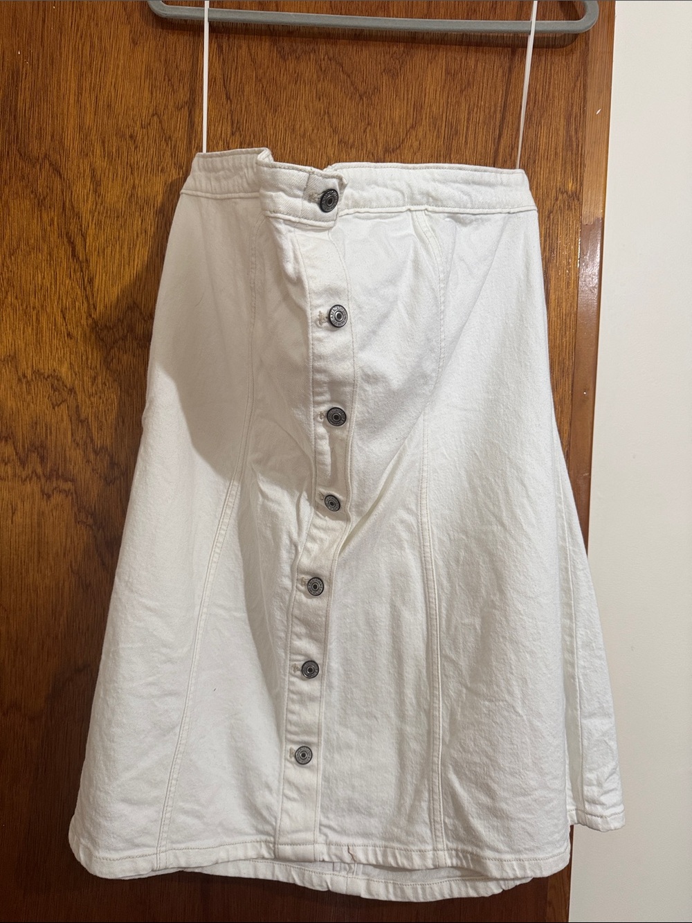 White Abercrombie Denim Dress